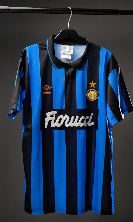 Inter Milan 1992–94 Home Jersey – Black & Blue